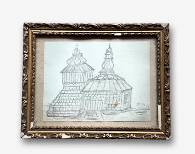 Obraz naiwny Kraków – polska sztuka ludowa, drobnesztuki.pl